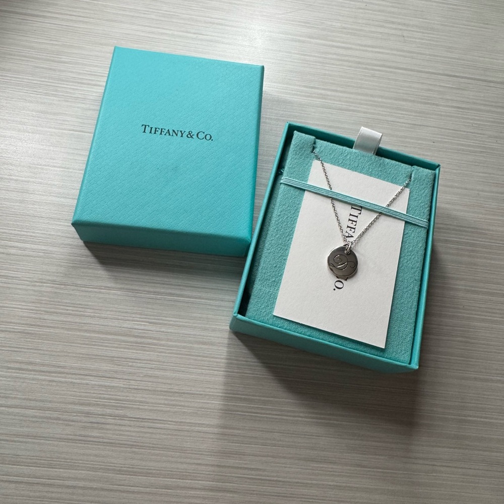 Tiffany & Co. Silver Notes “D” Pendant Necklace